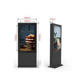 Vloer die Type van de Reclameandroid Wifi van de 49 Duim het Openlucht Digitale Kiosk bevindt zich