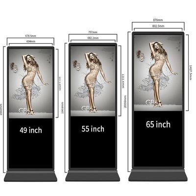 Android 43 Duimvloer die Digitale Signage Capacitieve Tablet LCD bevinden zich