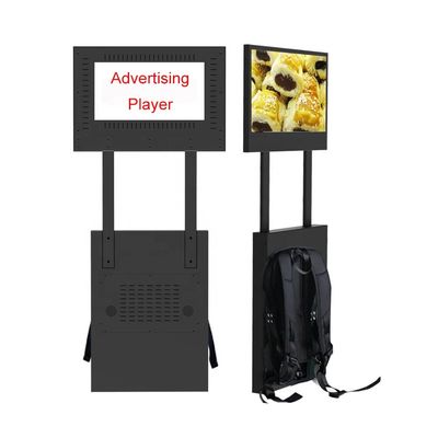 Openlucht Draagbare Digitale LCD Mobiele Signage die 23,6 adverteren“ Vandaalbewijs