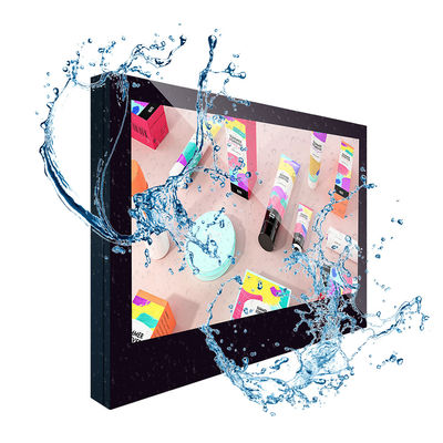 Waterdichte Muur Opgezette LCD Digitale Signage van 4K FHD IP65 met Capacitieve Aanraking
